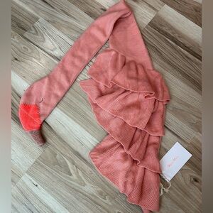 Meri Meri (Anthropologie) Kid’s Flamingo Scarf NWT Organic Cotton